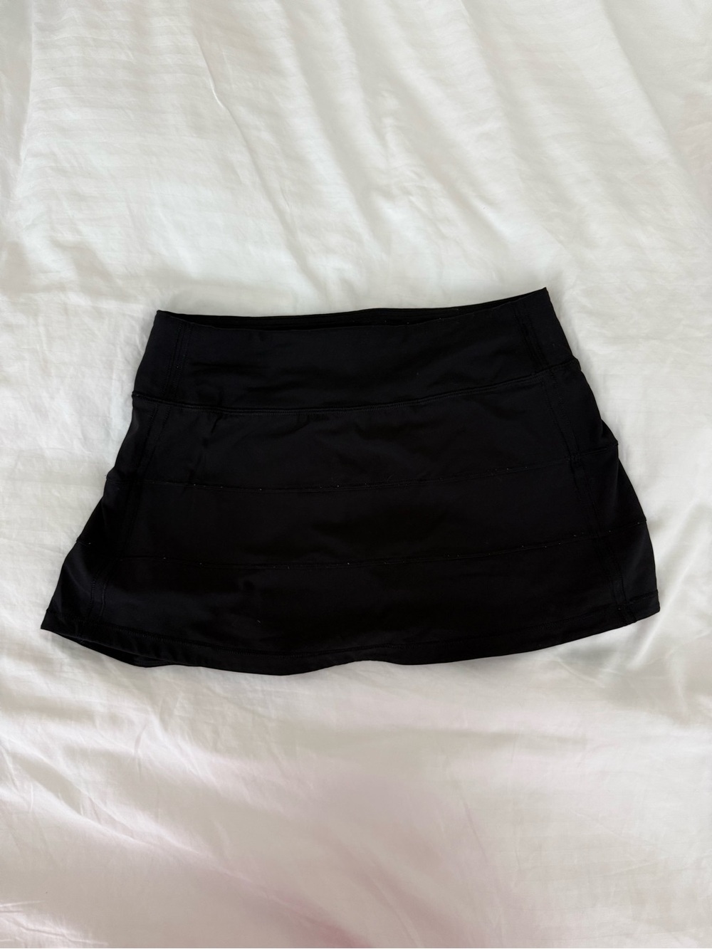 lululemon athletica Black Pace Rival Mid-Rise Skirt